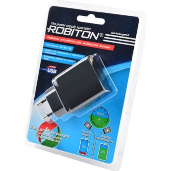 Адаптер/блок питания ROBITON QuickCharger3.0 Адаптер/блок питания ROBITON QuickCharger3.0