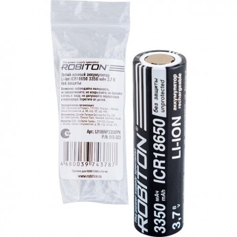 Аккумулятор ROBITON LI186NP3350FPK без защиты PK1 Аккумулятор ROBITON LI186NP3350FPK без защиты PK1