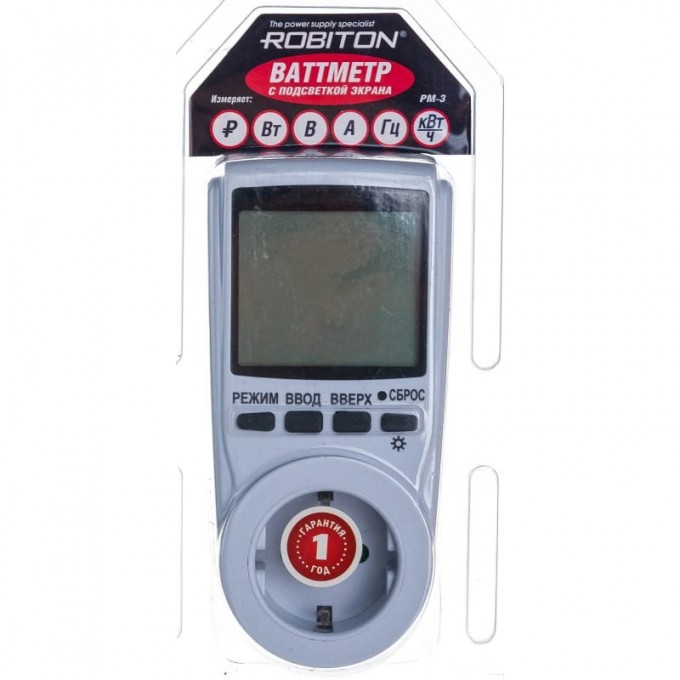 Ваттметр ROBITON PM-3 15427